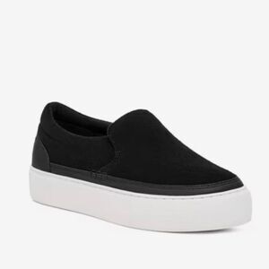 UGG Zilo Slip-On Sneaker Black Womens 10 NEW